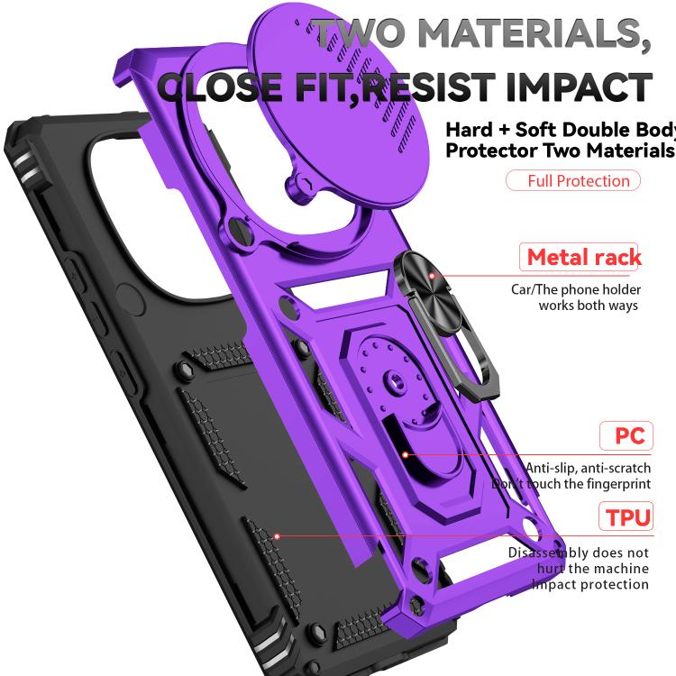 For Redmi Note 14 Pro+ 5G Global Sliding Camshield Holder Phone Case