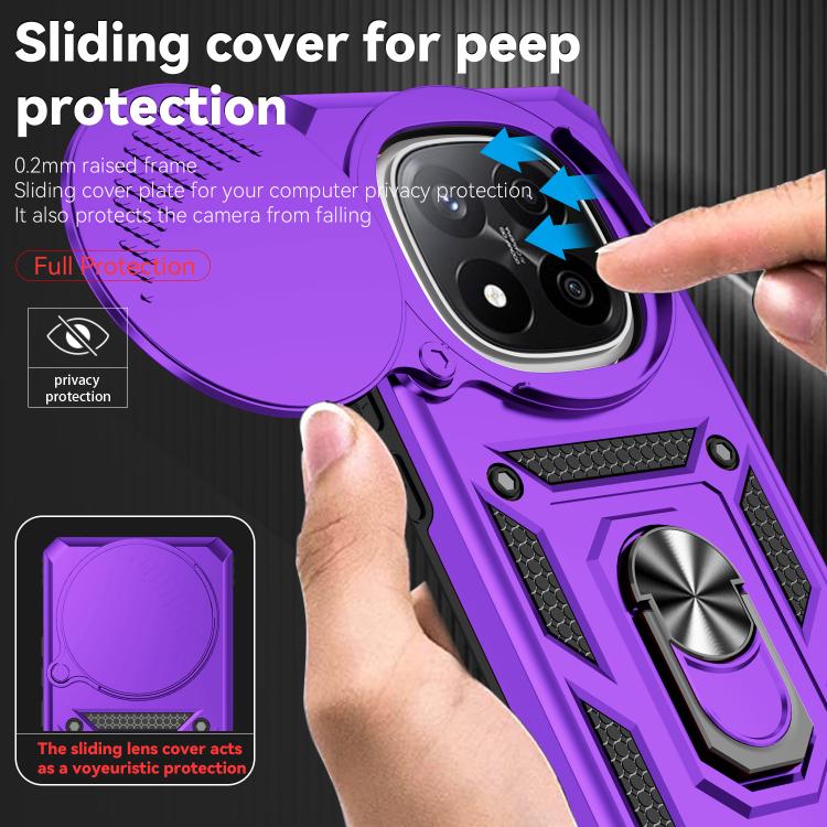 For Redmi Note 14 Pro+ 5G Global Sliding Camshield Holder Phone Case