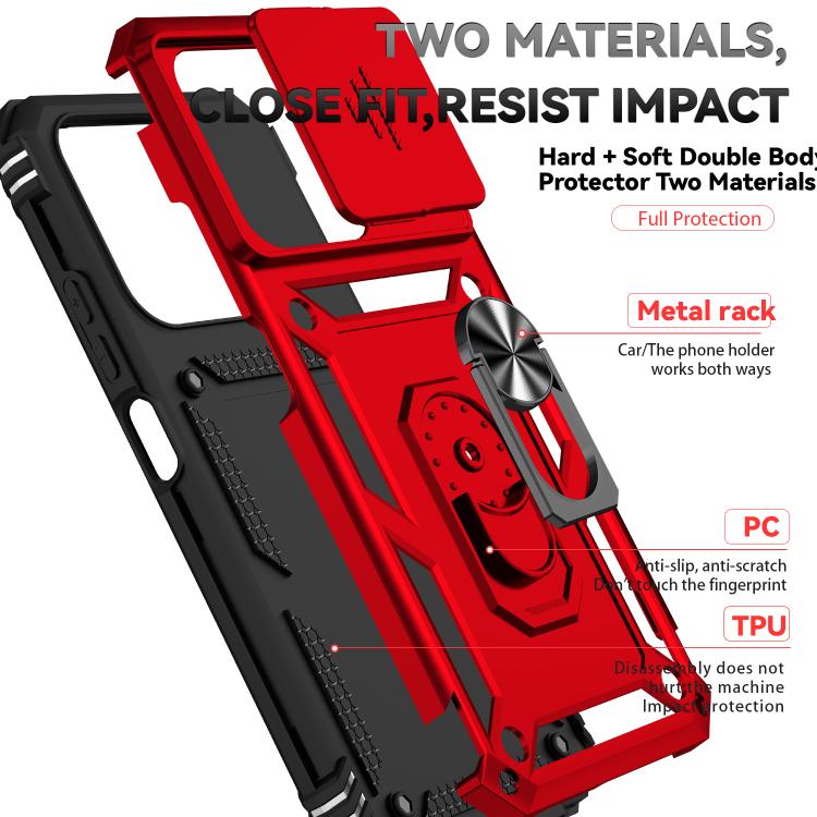 For Redmi 15C 5G / 4G EU 173mm Sliding Camshield Holder Phone Case