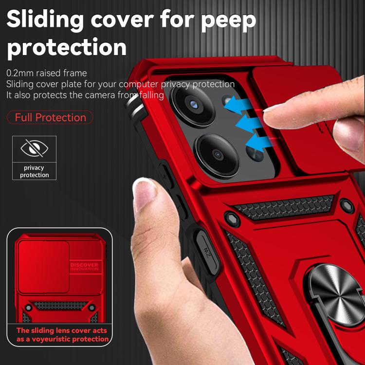 For Redmi 15C 5G / 4G EU 173mm Sliding Camshield Holder Phone Case