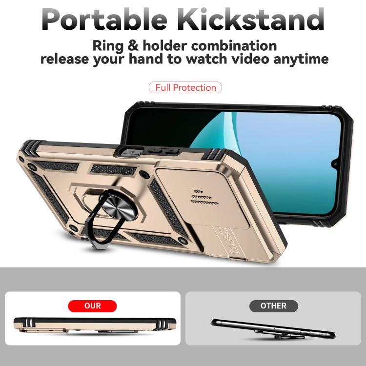 For Redmi 15C 5G / 4G EU 173mm Sliding Camshield Holder Phone Case