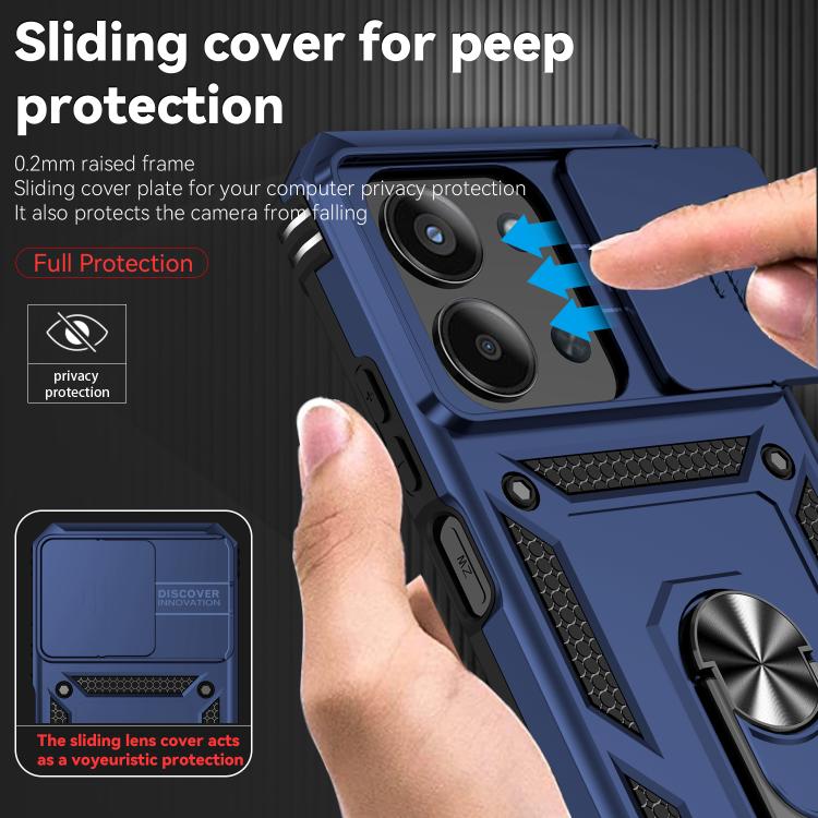 For Redmi 15C 5G / 4G EU 173mm Sliding Camshield Holder Phone Case