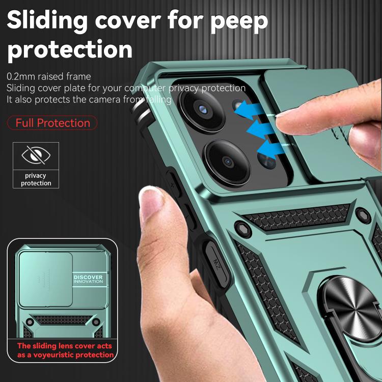 For Redmi 15C 5G / 4G EU 173mm Sliding Camshield Holder Phone Case