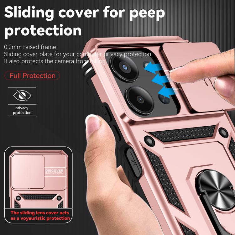 For Redmi 15C 5G / 4G EU 173mm Sliding Camshield Holder Phone Case