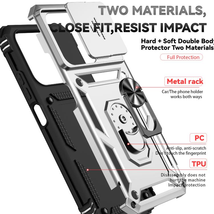 For Redmi 15C 5G / 4G EU 173mm Sliding Camshield Holder Phone Case