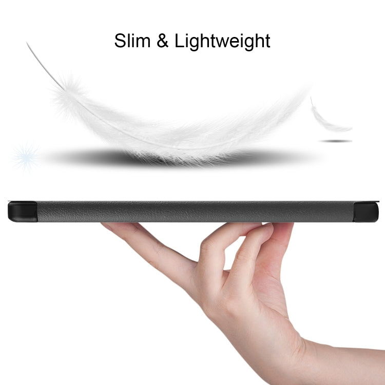 For KOBO Nia 6 inch Solid Color Horizontal Flip TPU + PU Leather Case, with Holder / Wake-up Function