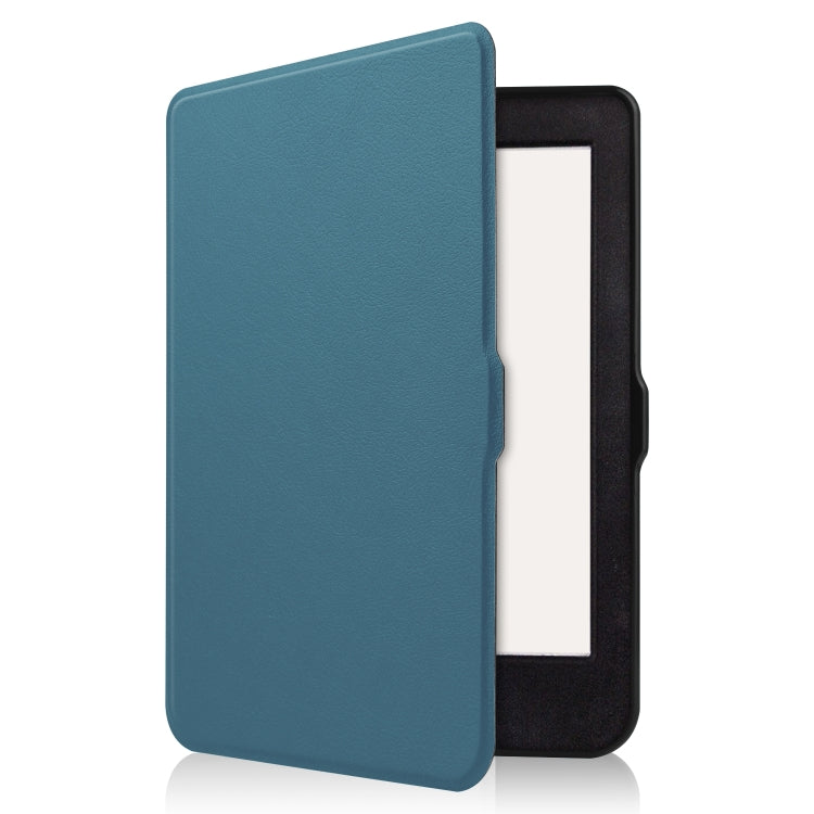 For KOBO Nia 6 inch Solid Color Horizontal Flip TPU + PU Leather Case, with Holder / Wake-up Function