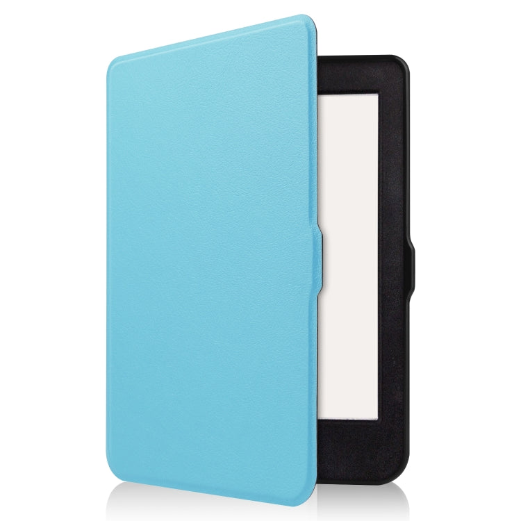 For KOBO Nia 6 inch Solid Color Horizontal Flip TPU + PU Leather Case, with Holder / Wake-up Function