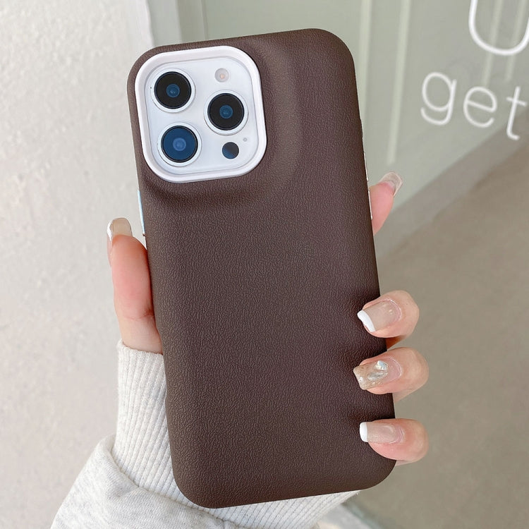 For iPhone 12 Pro Max Leather Texture Phone Case