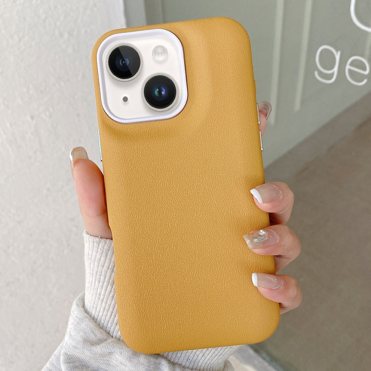 For iPhone 14 Leather Texture Phone Case