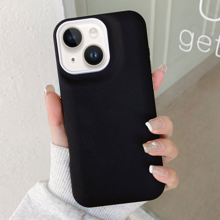 For iPhone 15 Leather Texture Phone Case