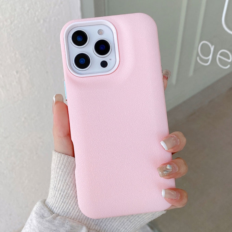 For iPhone 15 Pro Leather Texture Phone Case