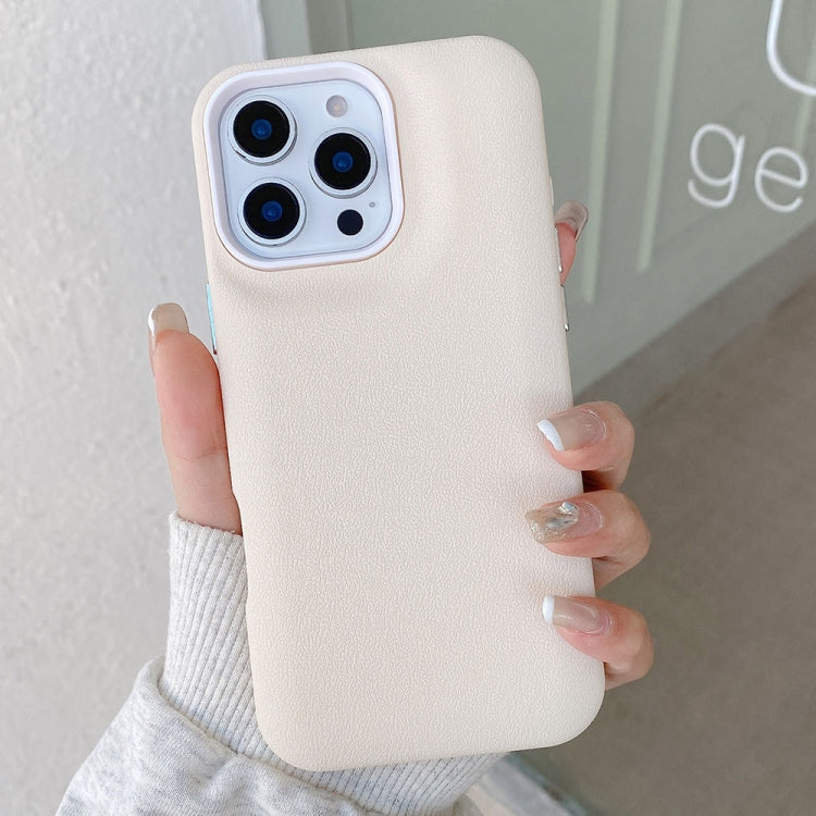 For iPhone 15 Pro Max Leather Texture Phone Case