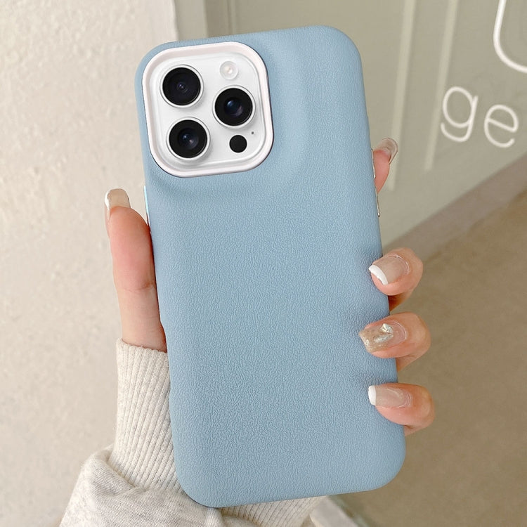 For iPhone 16 Pro Leather Texture Phone Case