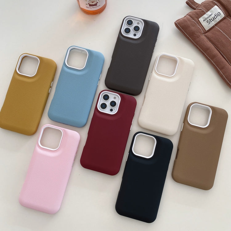 For iPhone 12 Leather Texture Phone Case