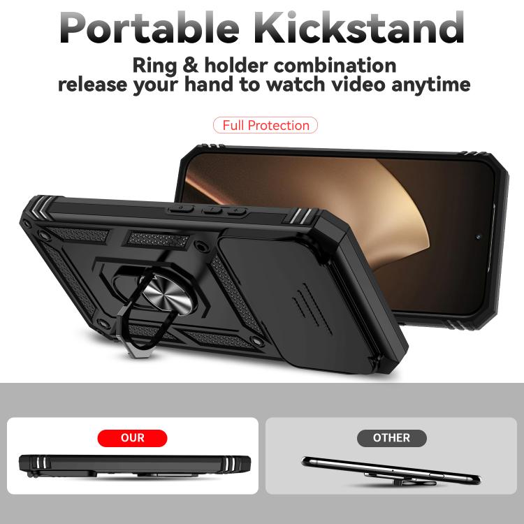 For Xiaomi 15T Pro 5G Global Sliding Camshield Holder Phone Case