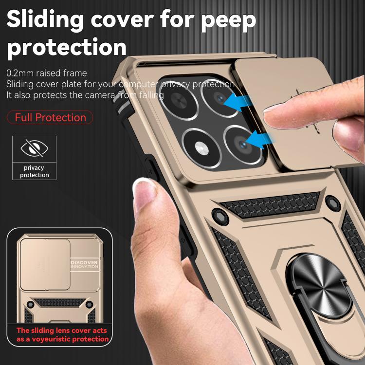 For Xiaomi 15T 5G Global Sliding Camshield Holder Phone Case