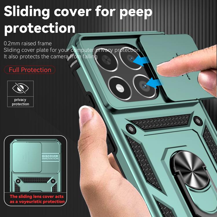 For Xiaomi 15T 5G Global Sliding Camshield Holder Phone Case