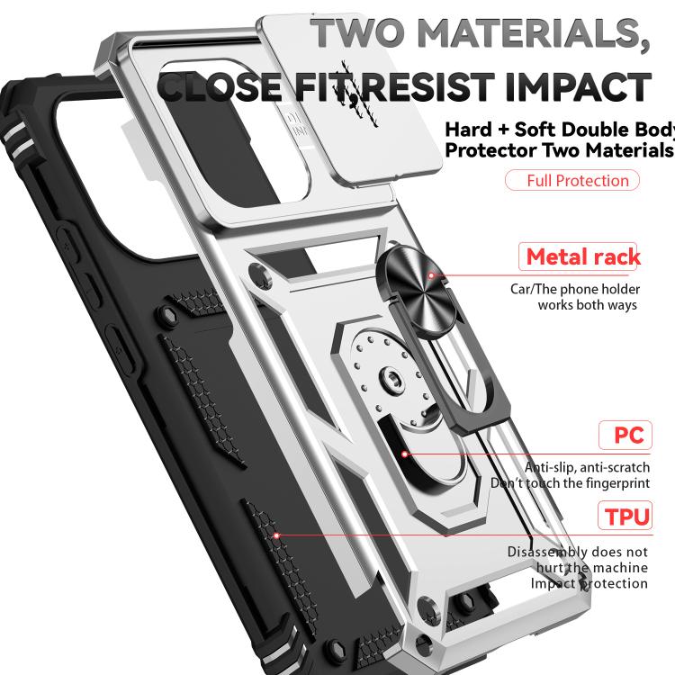 For Xiaomi 15T 5G Global Sliding Camshield Holder Phone Case