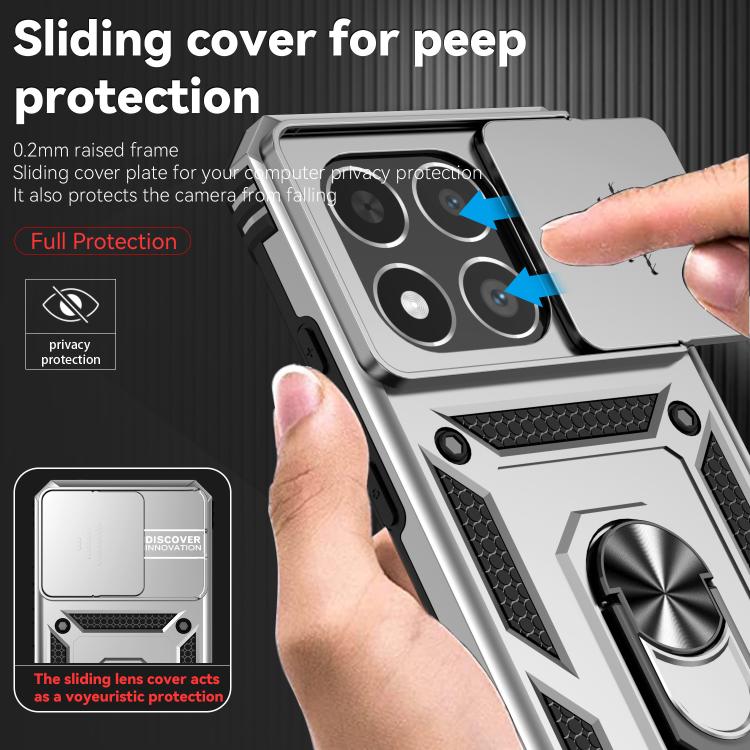 For Xiaomi 15T 5G Global Sliding Camshield Holder Phone Case