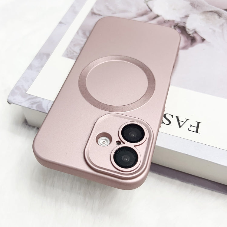 For iPhone 15 Metallic Paint CD Texture MagSafe TPU Phone Case