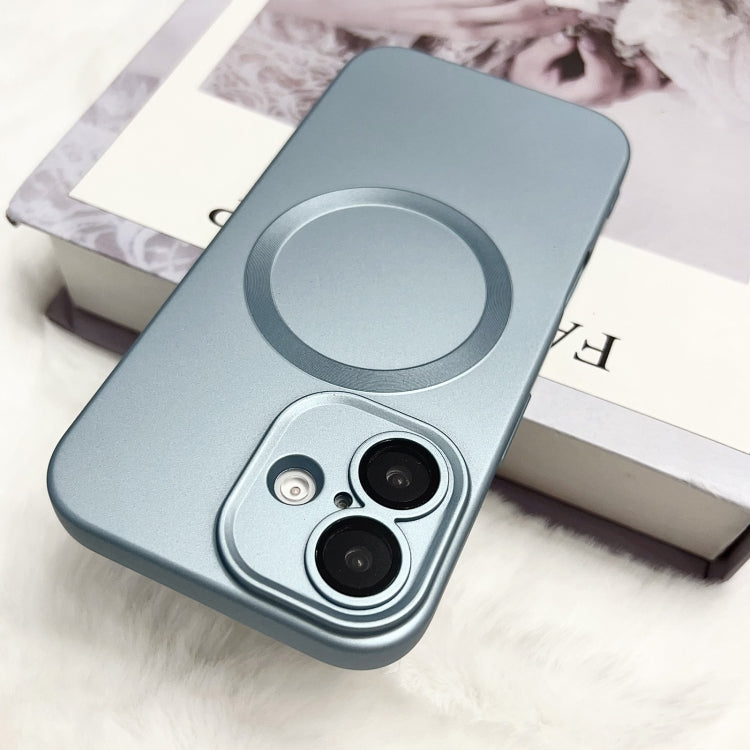 For iPhone 14 Pro Max Metallic Paint CD Texture MagSafe TPU Phone Case