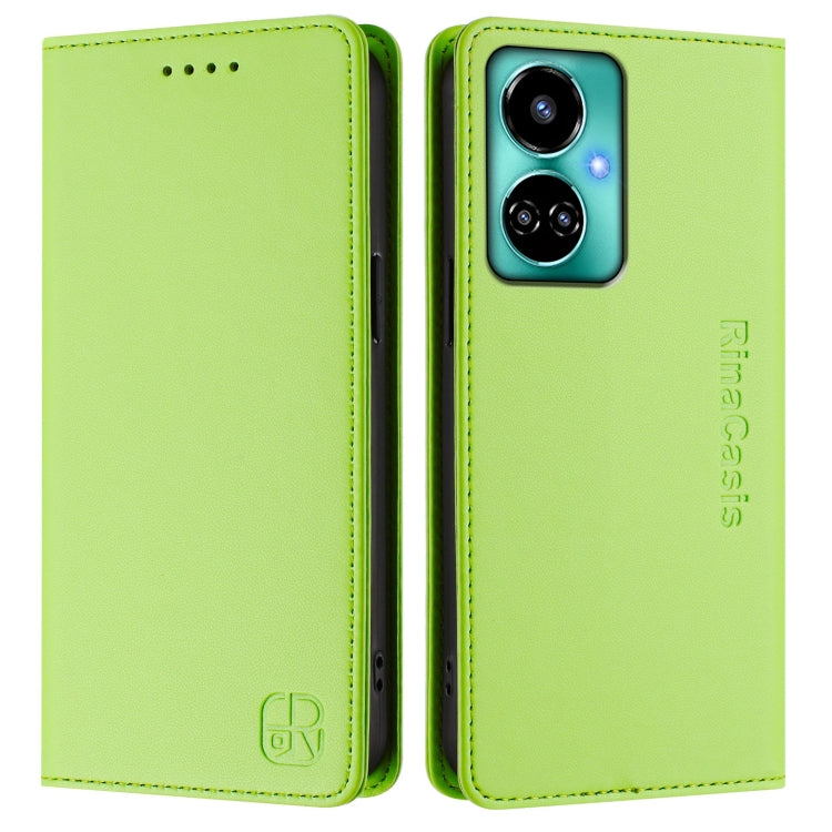 For Tecno Camon 19 / 19 Pro 5G RC01 Dual-Folded Magnetic Suction RFID Leather Phone Case