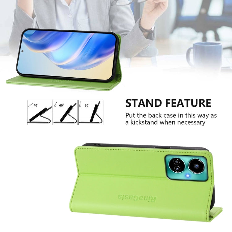 For Tecno Camon 19 / 19 Pro 5G RC01 Dual-Folded Magnetic Suction RFID Leather Phone Case