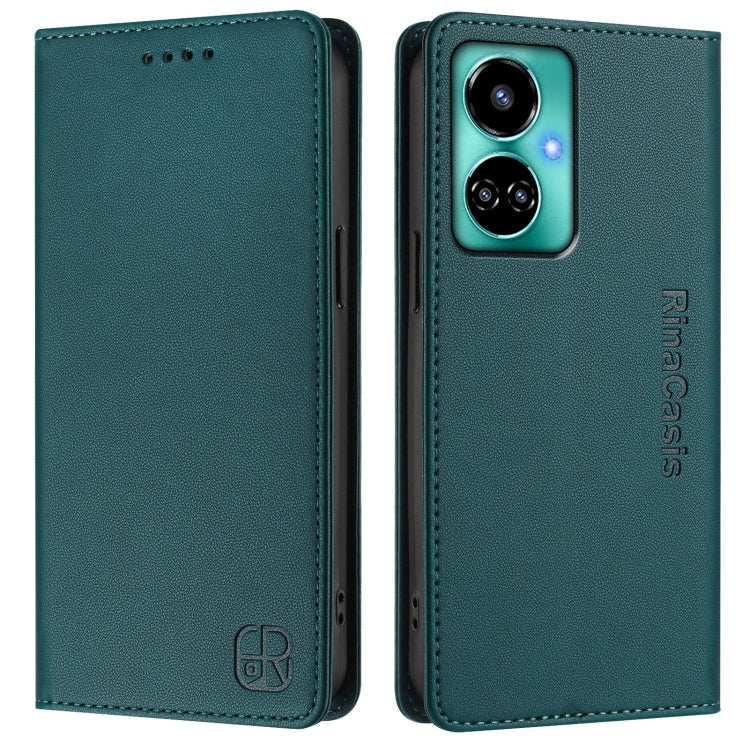 For Tecno Camon 19 / 19 Pro 5G RC01 Dual-Folded Magnetic Suction RFID Leather Phone Case