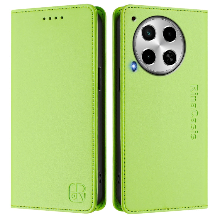 For Tecno Camon 30 4G / 5G RC01 Dual-Folded Magnetic Suction RFID Leather Phone Case