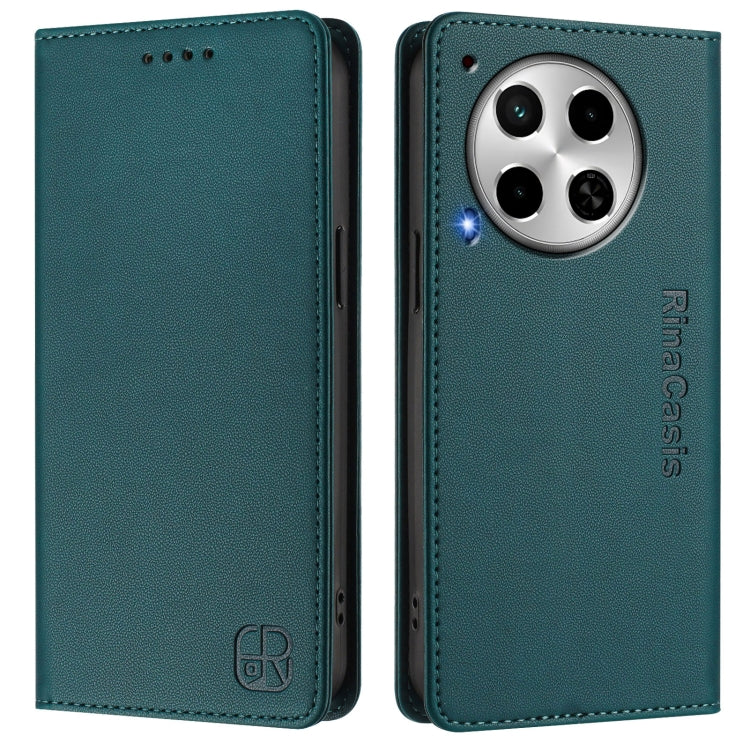 For Tecno Camon 30 4G / 5G RC01 Dual-Folded Magnetic Suction RFID Leather Phone Case