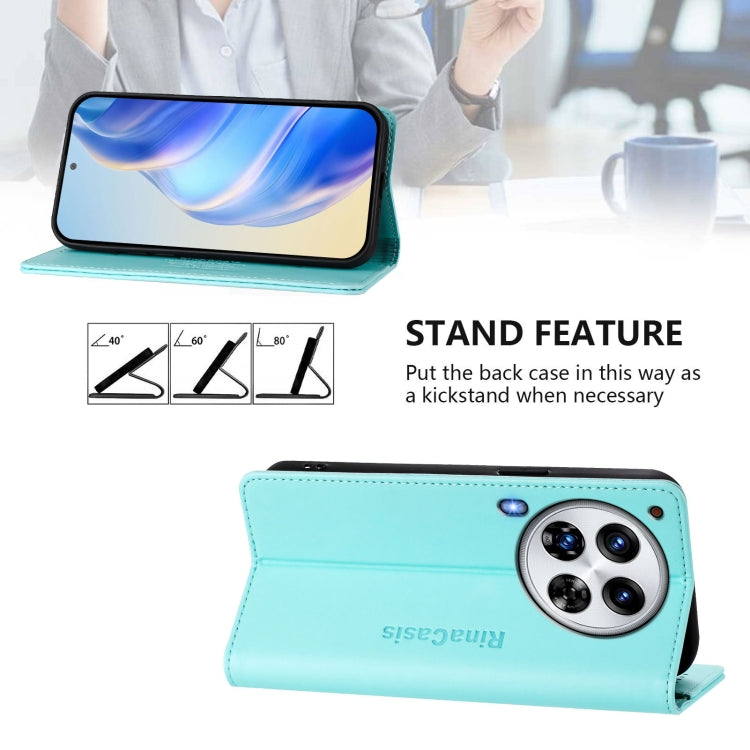 For Tecno Camon 30 Premier 5G RC01 Dual-Folded Magnetic Suction RFID Leather Phone Case
