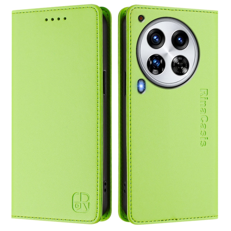 For Tecno Camon 30 Premier 5G RC01 Dual-Folded Magnetic Suction RFID Leather Phone Case