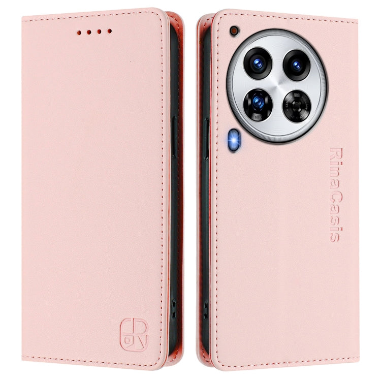 For Tecno Camon 30 Premier 5G RC01 Dual-Folded Magnetic Suction RFID Leather Phone Case