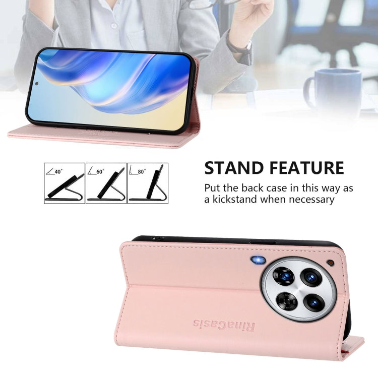 For Tecno Camon 30 Premier 5G RC01 Dual-Folded Magnetic Suction RFID Leather Phone Case