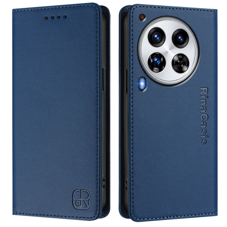 For Tecno Camon 30 Premier 5G RC01 Dual-Folded Magnetic Suction RFID Leather Phone Case