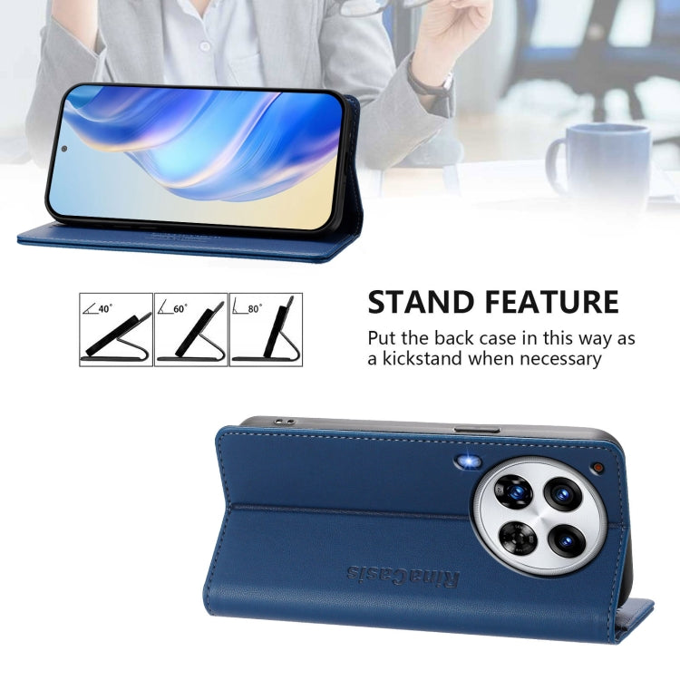 For Tecno Camon 30 Premier 5G RC01 Dual-Folded Magnetic Suction RFID Leather Phone Case