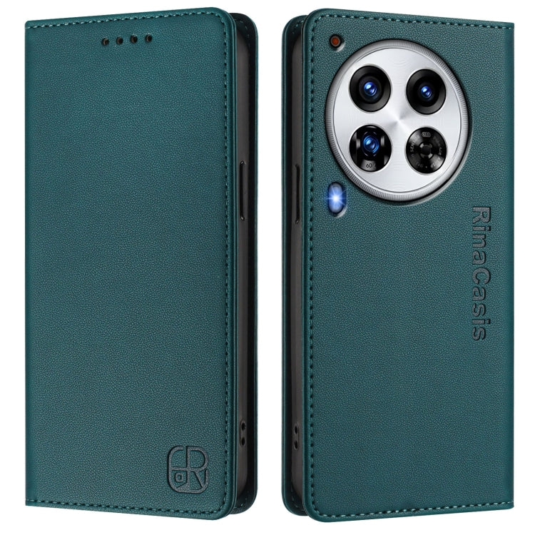 For Tecno Camon 30 Premier 5G RC01 Dual-Folded Magnetic Suction RFID Leather Phone Case