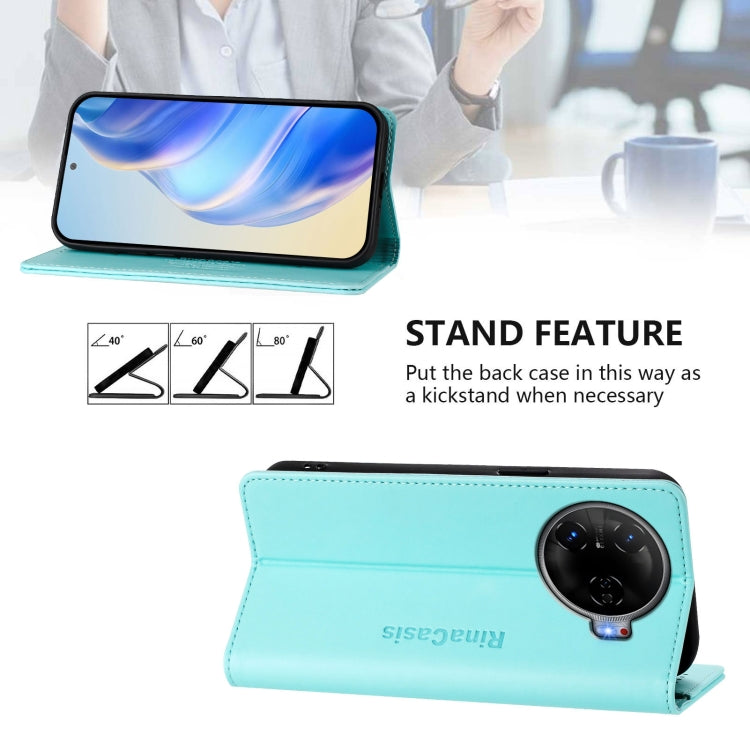 For Tecno Camon 30 Pro 5G RC01 Dual-Folded Magnetic Suction RFID Leather Phone Case