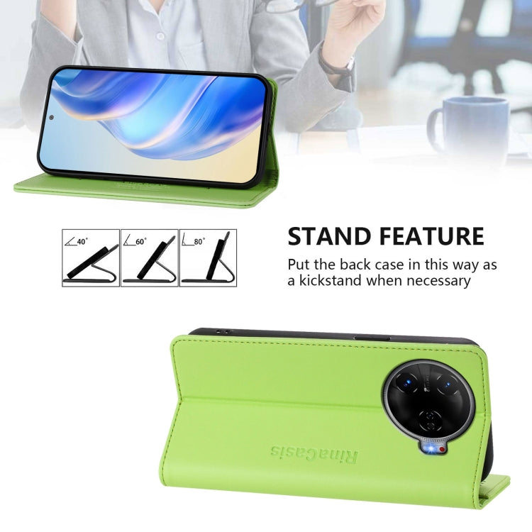 For Tecno Camon 30 Pro 5G RC01 Dual-Folded Magnetic Suction RFID Leather Phone Case