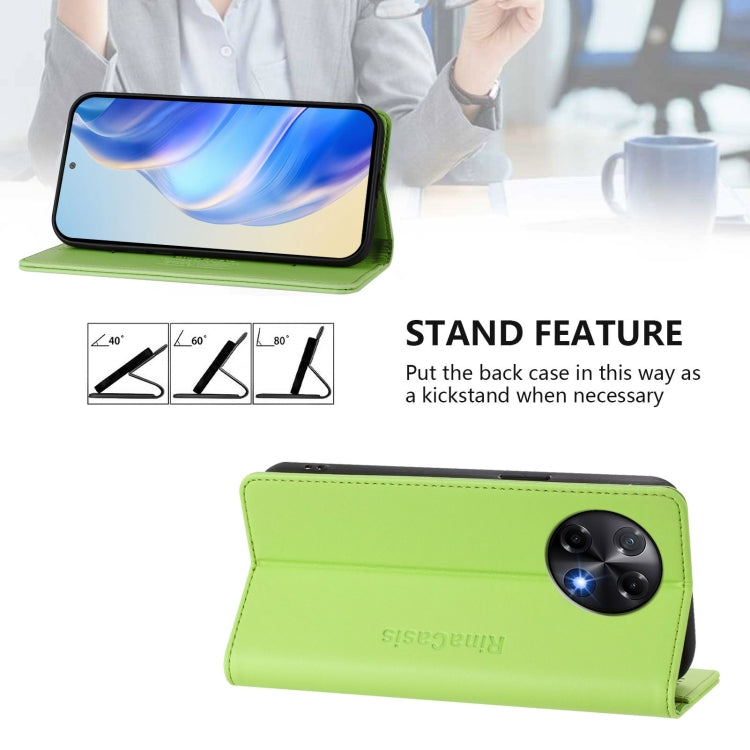 For Tecno Camon 30S / 30S Pro 5G RC01 Dual-Folded Magnetic Suction RFID Leather Phone Case
