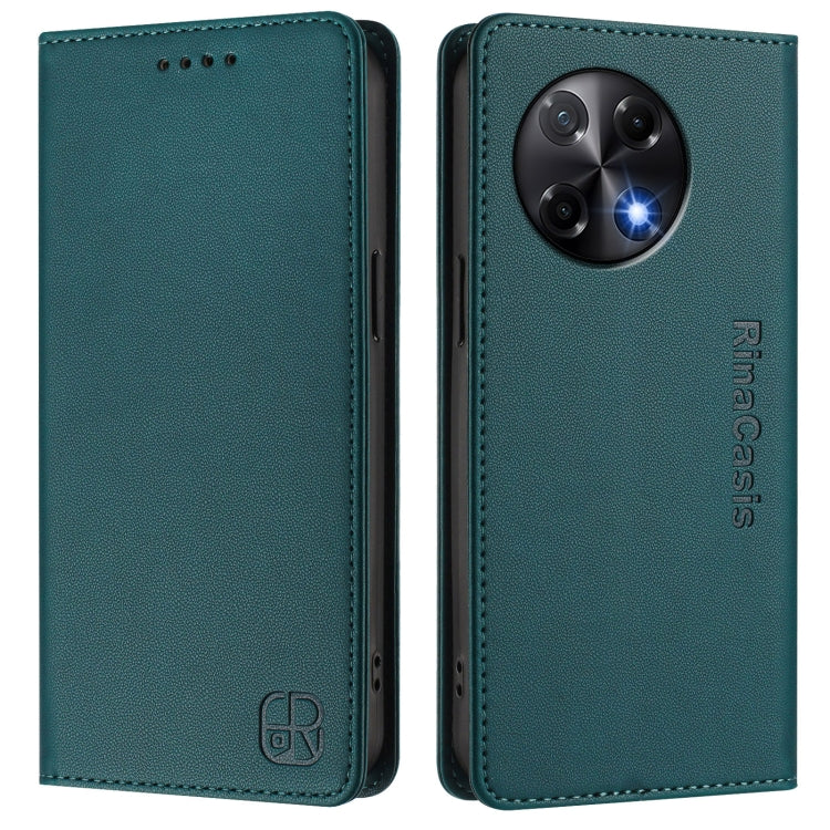 For Tecno Camon 30S / 30S Pro 5G RC01 Dual-Folded Magnetic Suction RFID Leather Phone Case