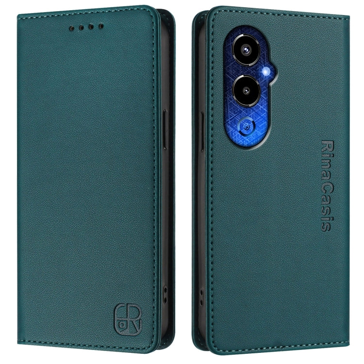 For Tecno Pova 4 Pro 4G RC01 Dual-Folded Magnetic Suction RFID Leather Phone Case