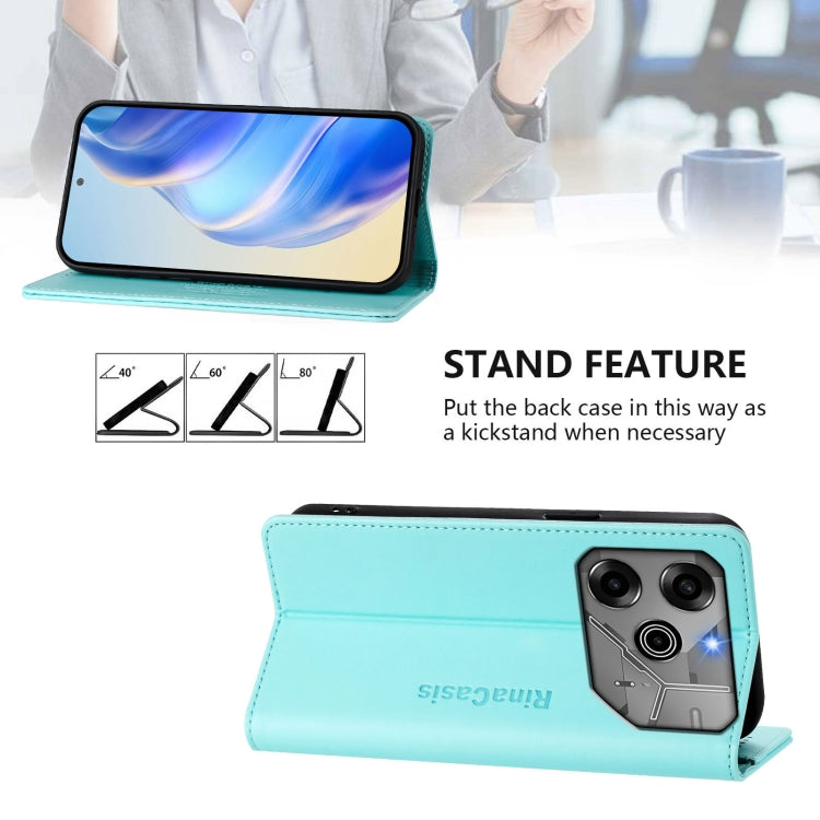 For Tecno Pova 6 5G / 6 Pro 5G RC01 Dual-Folded Magnetic Suction RFID Leather Phone Case