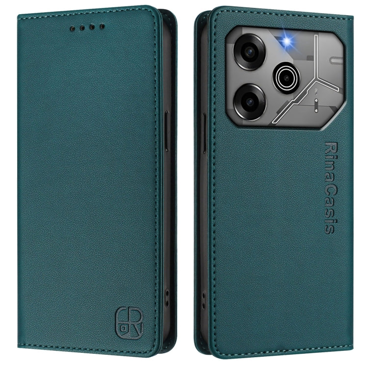 For Tecno Pova 6 5G / 6 Pro 5G RC01 Dual-Folded Magnetic Suction RFID Leather Phone Case