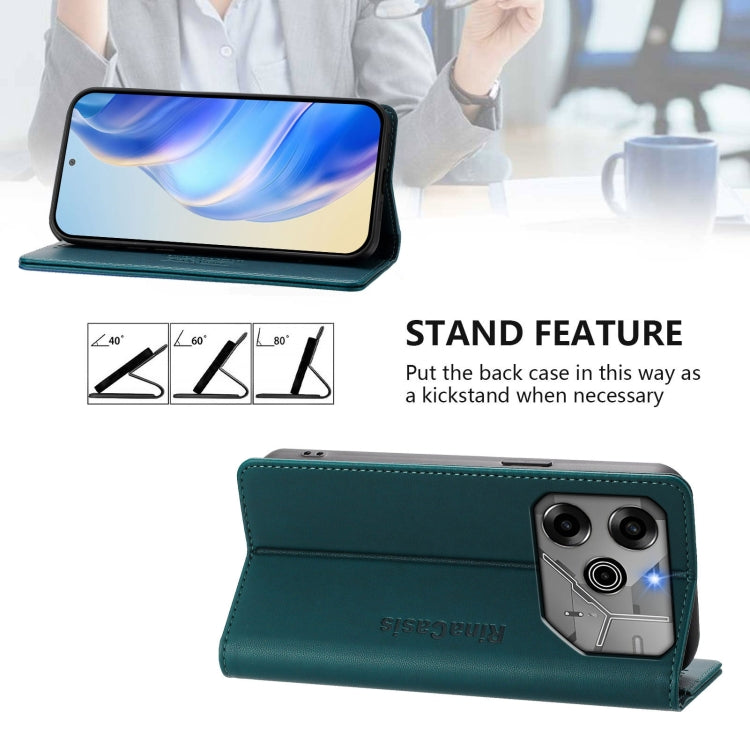 For Tecno Pova 6 5G / 6 Pro 5G RC01 Dual-Folded Magnetic Suction RFID Leather Phone Case