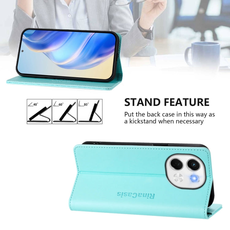For Tecno Spark 30 5G / Pova 6 Neo 5G RC01 Dual-Folded Magnetic Suction RFID Leather Phone Case