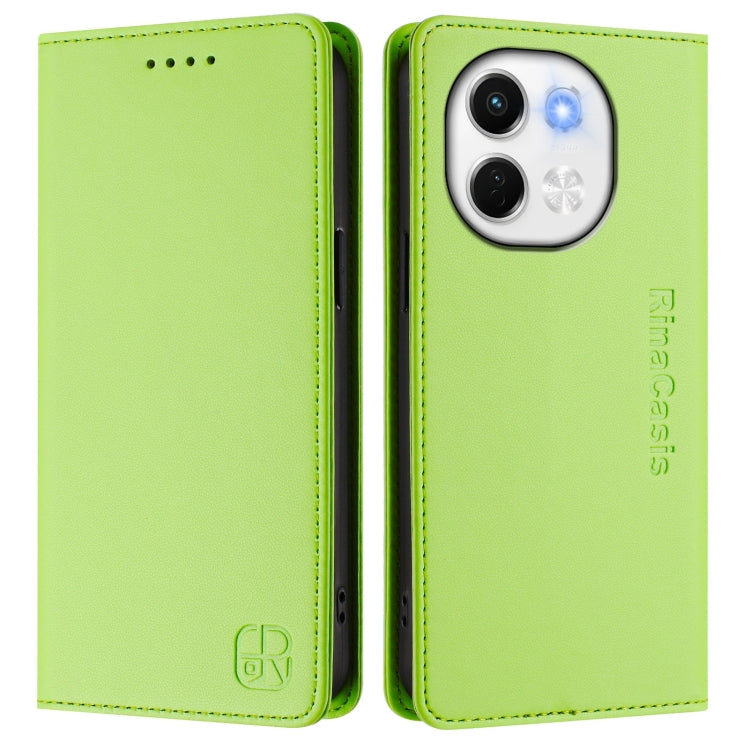 For Tecno Spark 30 5G / Pova 6 Neo 5G RC01 Dual-Folded Magnetic Suction RFID Leather Phone Case
