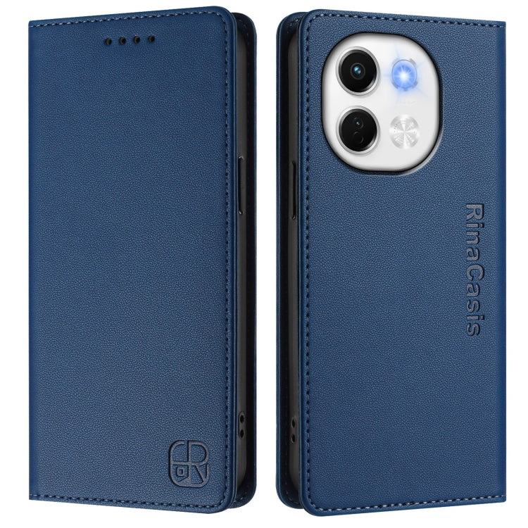 For Tecno Spark 30 5G / Pova 6 Neo 5G RC01 Dual-Folded Magnetic Suction RFID Leather Phone Case