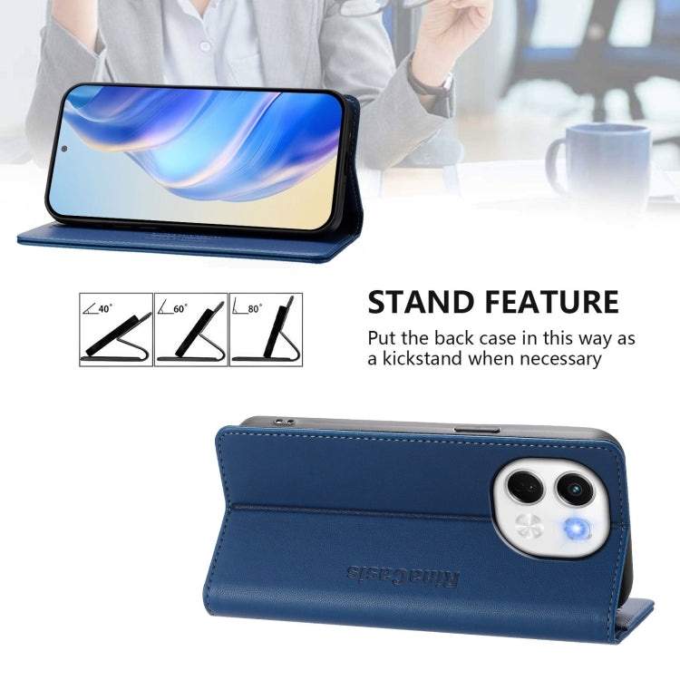 For Tecno Spark 30 5G / Pova 6 Neo 5G RC01 Dual-Folded Magnetic Suction RFID Leather Phone Case